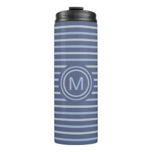 Stripes Pattern Custom Monogram tumbler
