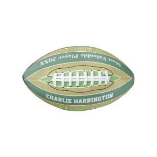 Stripes Pattern custom name & text football