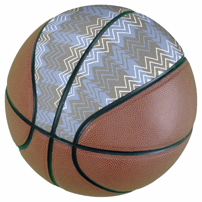 Stripes pattern custom personalize DIY project Basketball (Angled)
