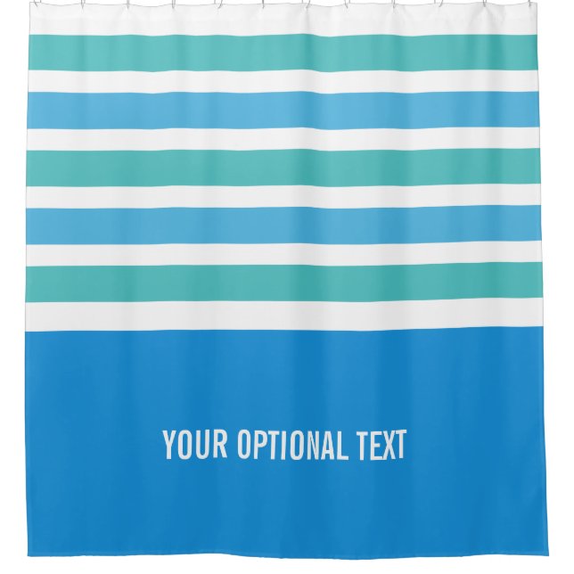 Stripes Pattern custom shower curtain (Front)