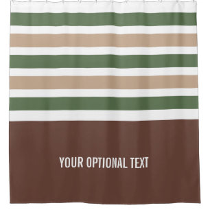 Stripes Pattern custom shower curtain