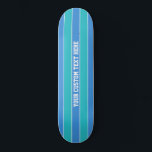 Stripes Pattern custom skateboards<br><div class="desc">Change the text field to what you want. You can also change the font and its size and colour by using the "Customize it" function,  as well as add more text fields if you wish. See my store for more items with,  and colour choices of,  this design.</div>