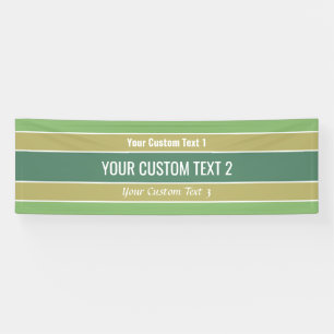 Stripes Pattern custom text banner