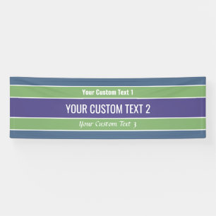 Stripes Pattern custom text banner