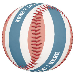 Stripes Pattern custom text softball