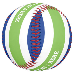 Stripes Pattern custom text softball