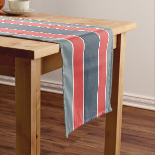 Stripes Pattern custom text table runner