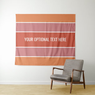 Stripes pattern custom text tapestries