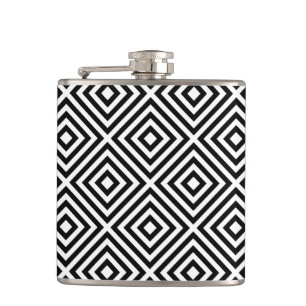 Stripes Pattern Hip Flask