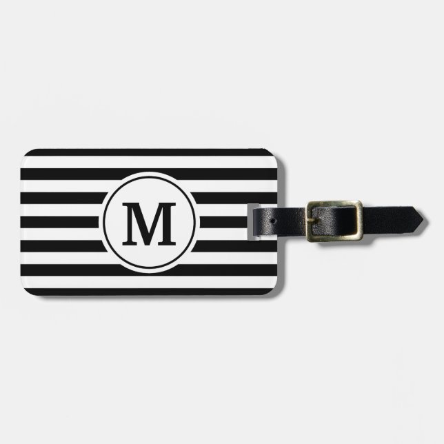Stripes Pattern Luggage Tag (Front Horizontal)