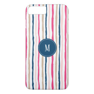 Stripes Pattern Monogram Case-Mate iPhone Case