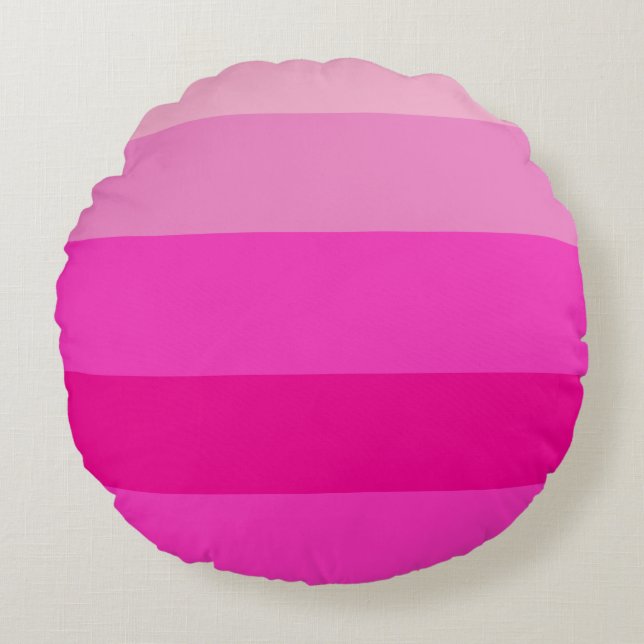 Stripes Pattern Round Pillow (Front)