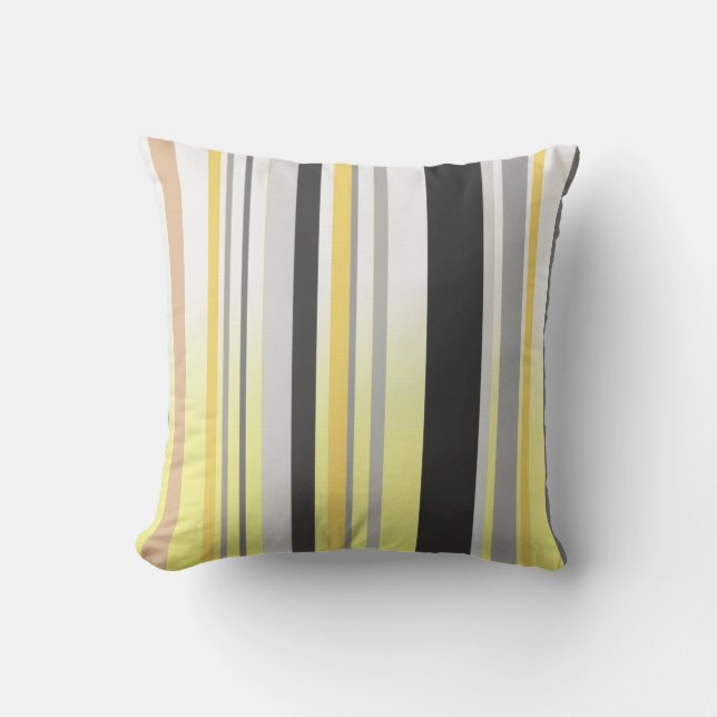 Stripes Pattern Throw Pillow (Front)