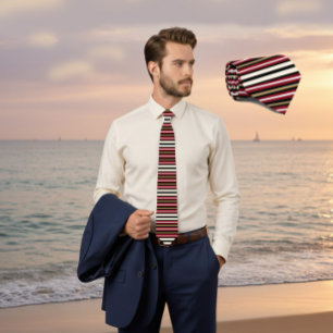 Stripes pattern tie