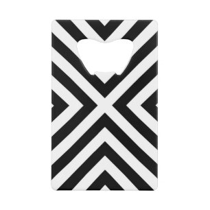 Stripes Pattern Wallet Bottle Opener