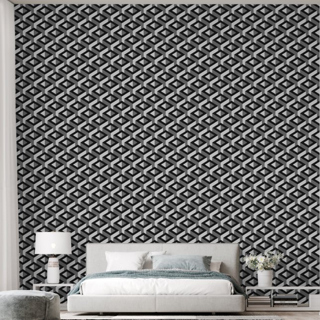 Stripes pattern wallpaper (Bedroom)
