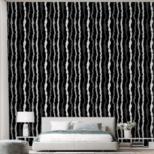 Stripes pattern wallpaper (Bedroom)