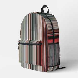 Stripes Printed Backpack