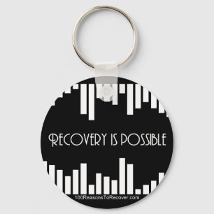 Stripes Round Keychain