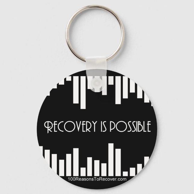 Stripes Round Keychain (Front)