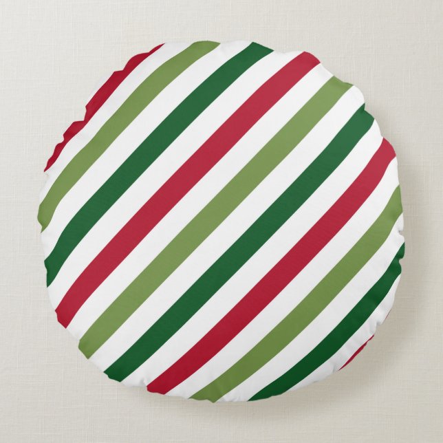 Stripes Round Pillow (Front)