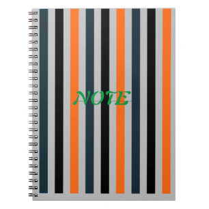 Stripes Spiral Photo Notebook