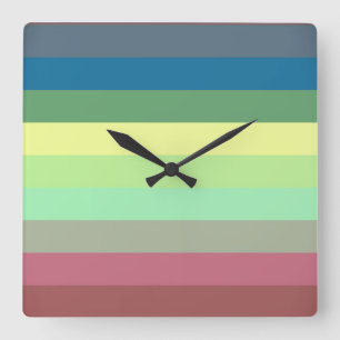 Stripes Square Wall Clock