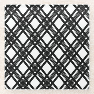 Stripes Texture Glass Coaster