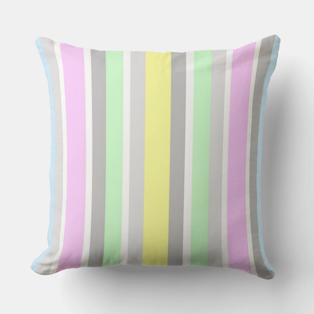 Stripes Throw Pillow (Front)