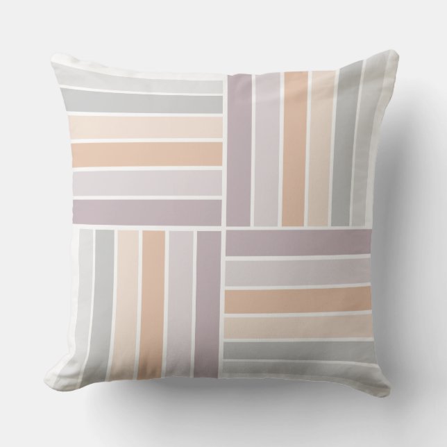 Stripes Throw Pillow (Front)