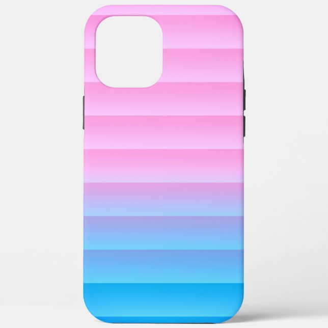 Stripes Turquoise Lavender - Many Colours Gradient Case-Mate iPhone Case (Back)