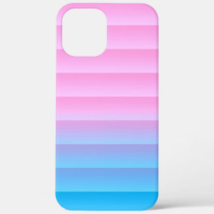 Stripes Turquoise Lavender - Many Colours Gradient iPhone 12 Pro Max Case