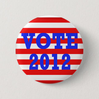 Stripes Vote 2012 2 Inch Round Button