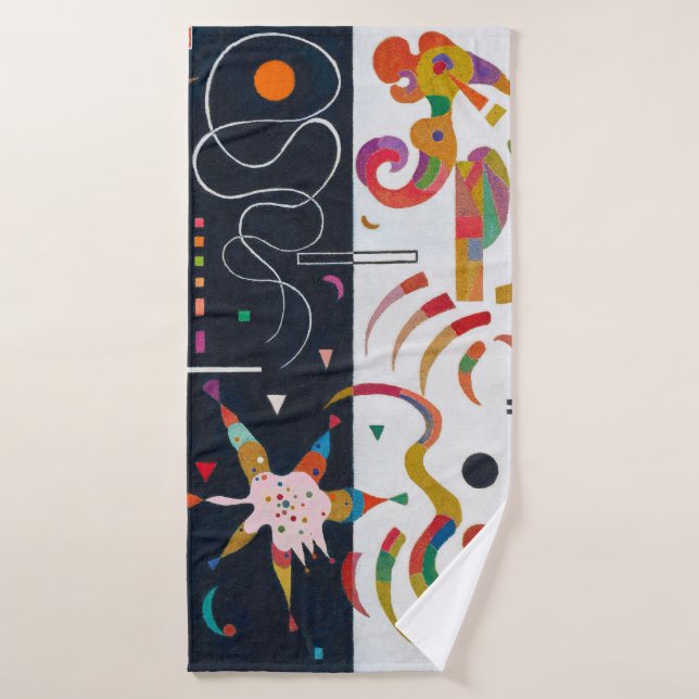 Stripes, Wassily Kandinsky Bath Towel (Bath Towel)