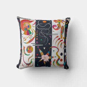 Stripes, Wassily Kandinsky Throw Pillow