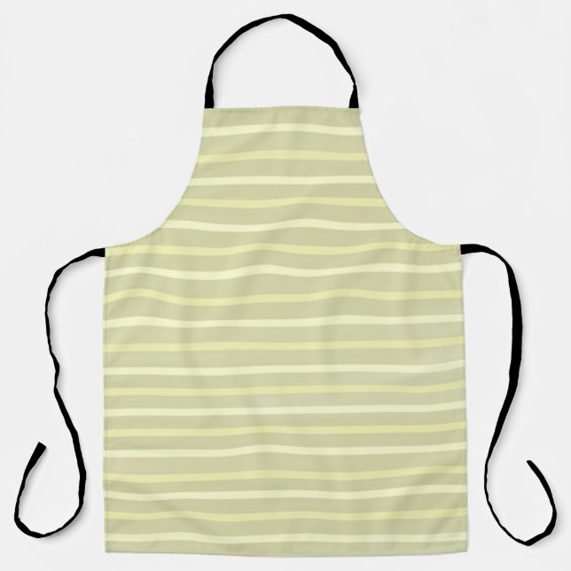 stripes watercolor art apron (Front)