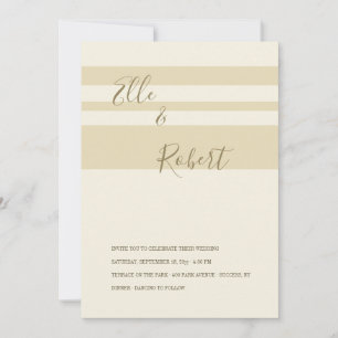 Stripes Wedding Invitation