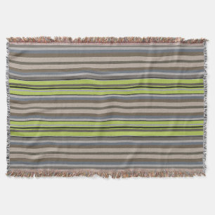 Stripes With Textured Design Throw Blanket
