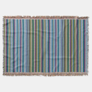 Stripes With Textured Design Throw Blanket