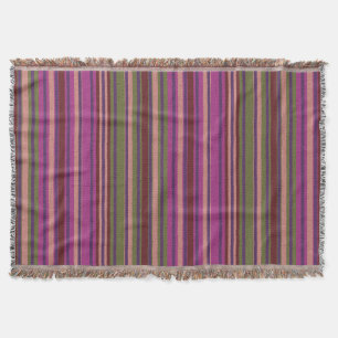 Stripes With Textured Design Throw Blanket