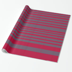 Stripes  Wrapping PaperRed Gray Wrapping Paper