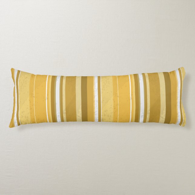 Stripes Yellow Body Pillow (Front)