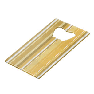 Stripes Yellow Wallet Bottle Opener