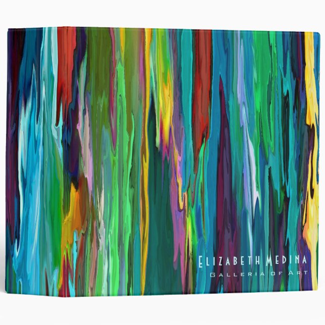 Stripesa ~Binder Photo Album Abstract Modern Retro Binder (Front/Spine)
