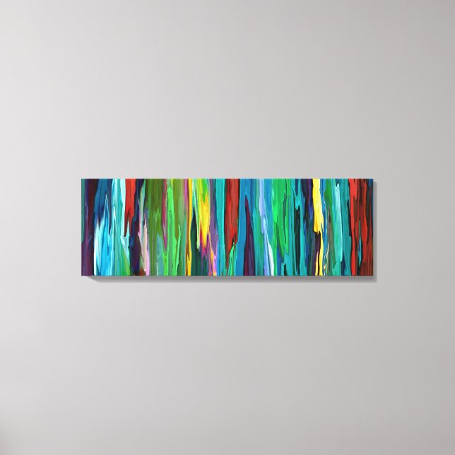 Stripesa ~ Wrapped Canvas Abstract Cool Modern Art (Front)