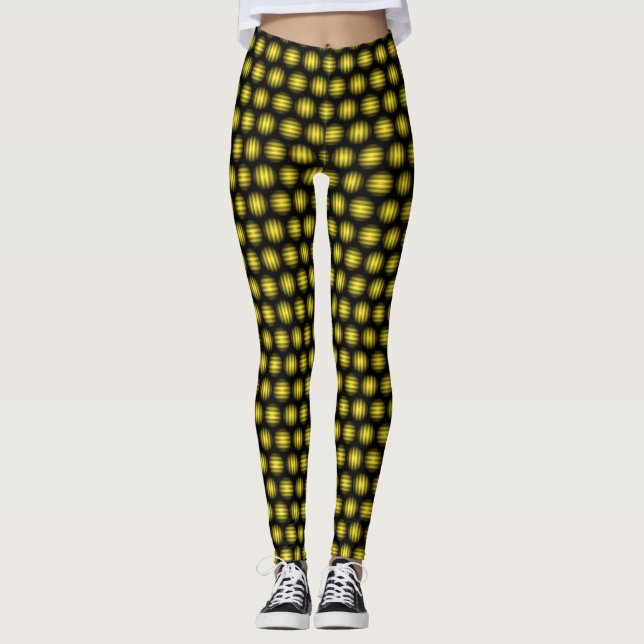 Stripey Ball Pattern Leggings (Front)