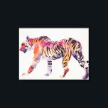 Stripey Canvas Print<br><div class="desc">Stripey (ink & w/c on paper)  Adlington  Mark / Private Collection / Bridgeman Images Wild Animals Mammals Wild Animals</div>