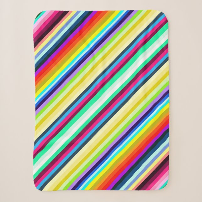 Stripey Fleece Blanket 30"x40" (Front)