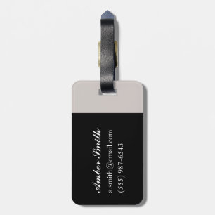 Stripey Luggage Tag