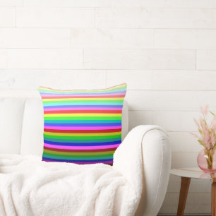 Stripey Multicolored Pillow